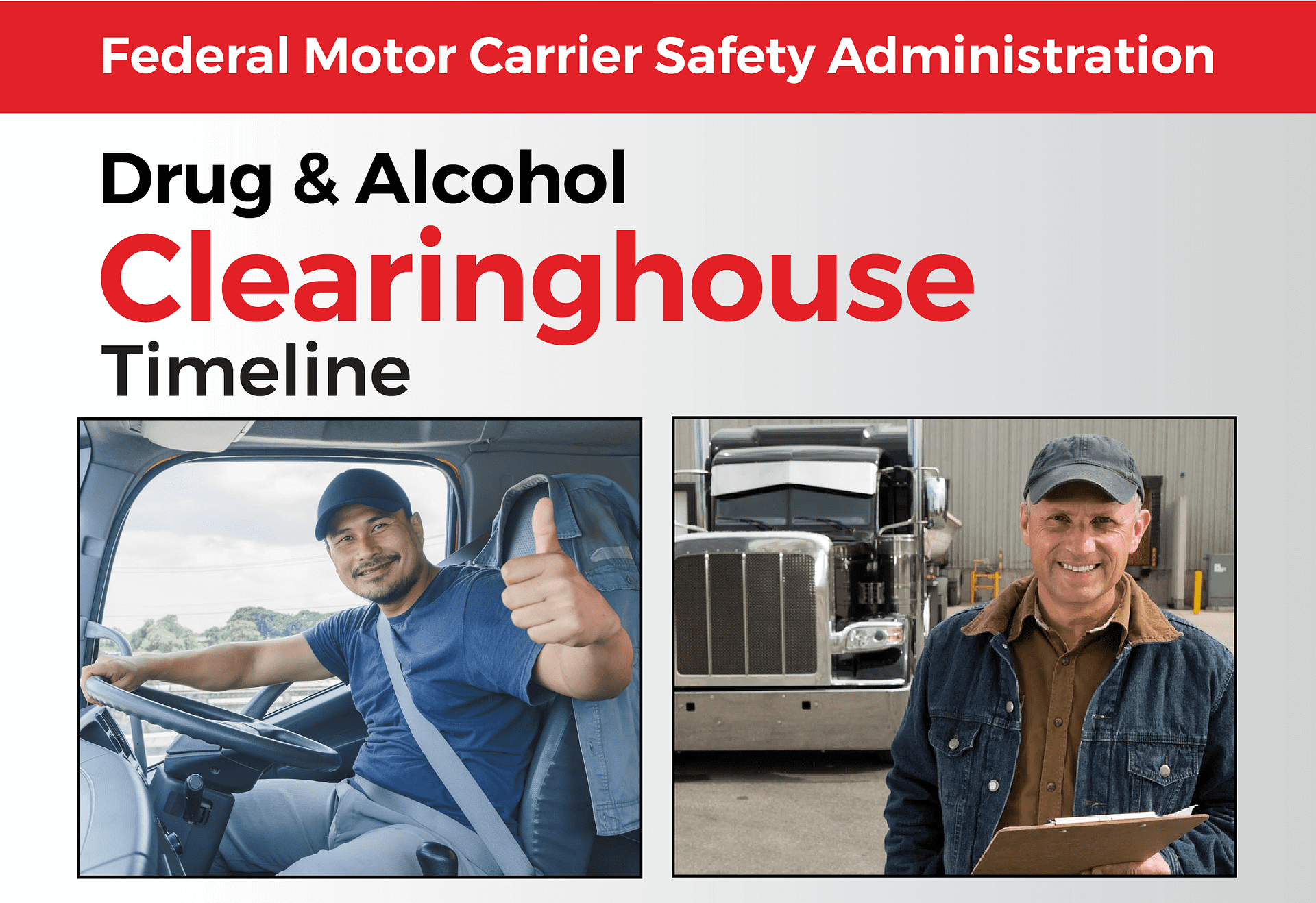 FMCSA Clearinghouse Timeline JST Truck Permits